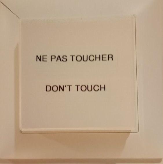 dont touch
