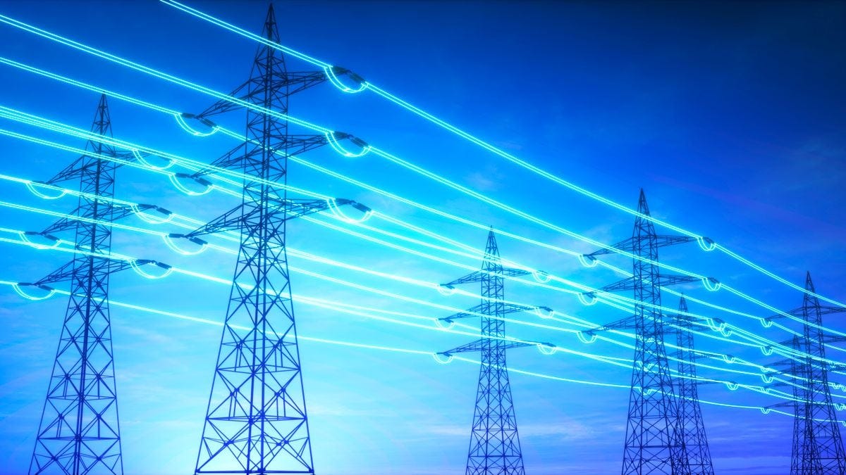 Electric grid lines