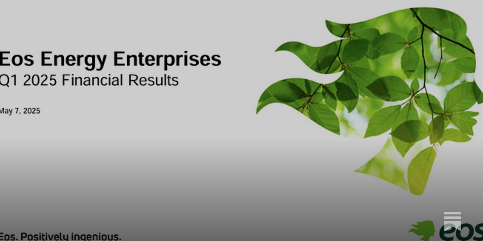 EOSE | Eos Energy 2025 年第二季業績亮點