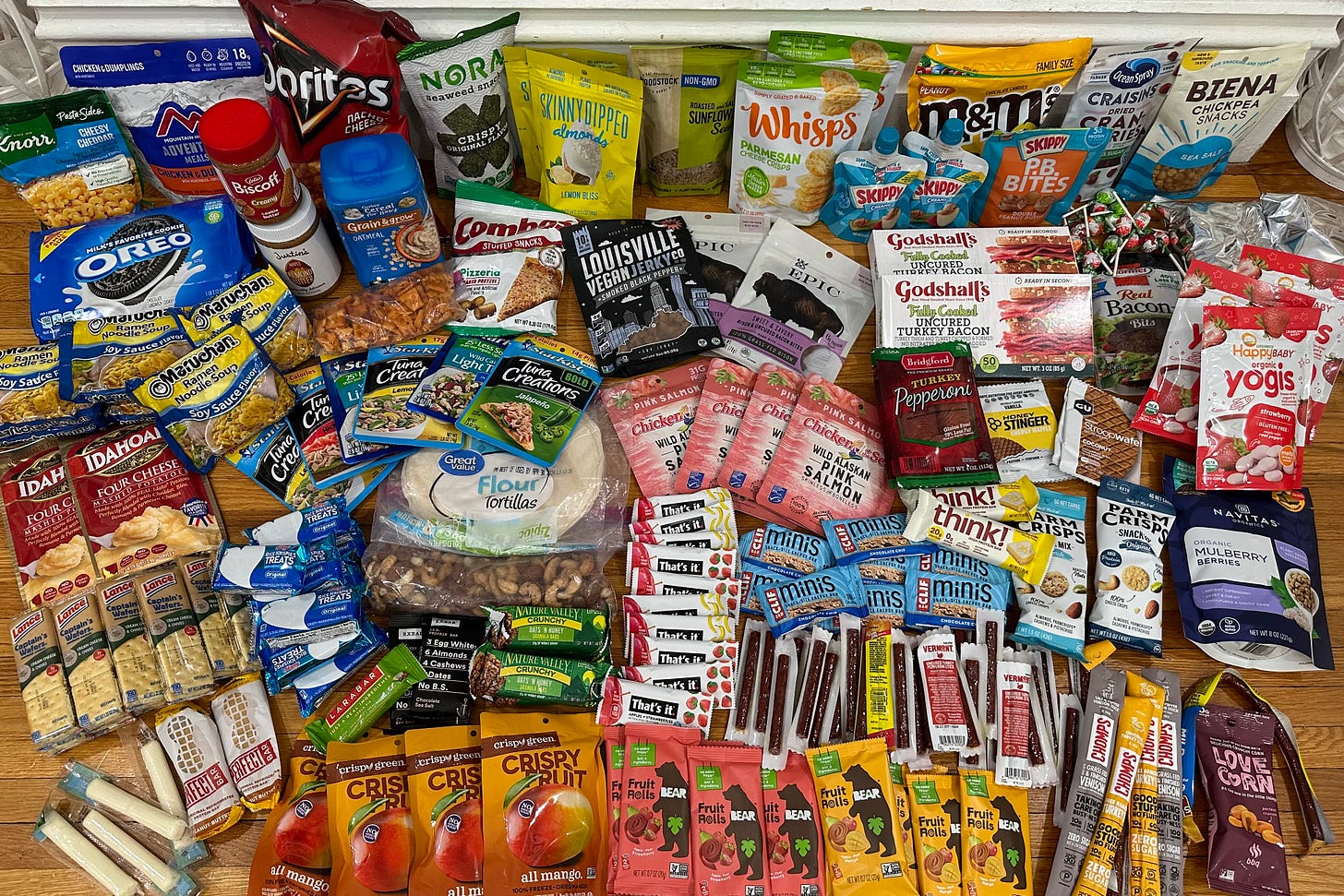 Minus a few backpacker dinners and extra packs of Ramen. 