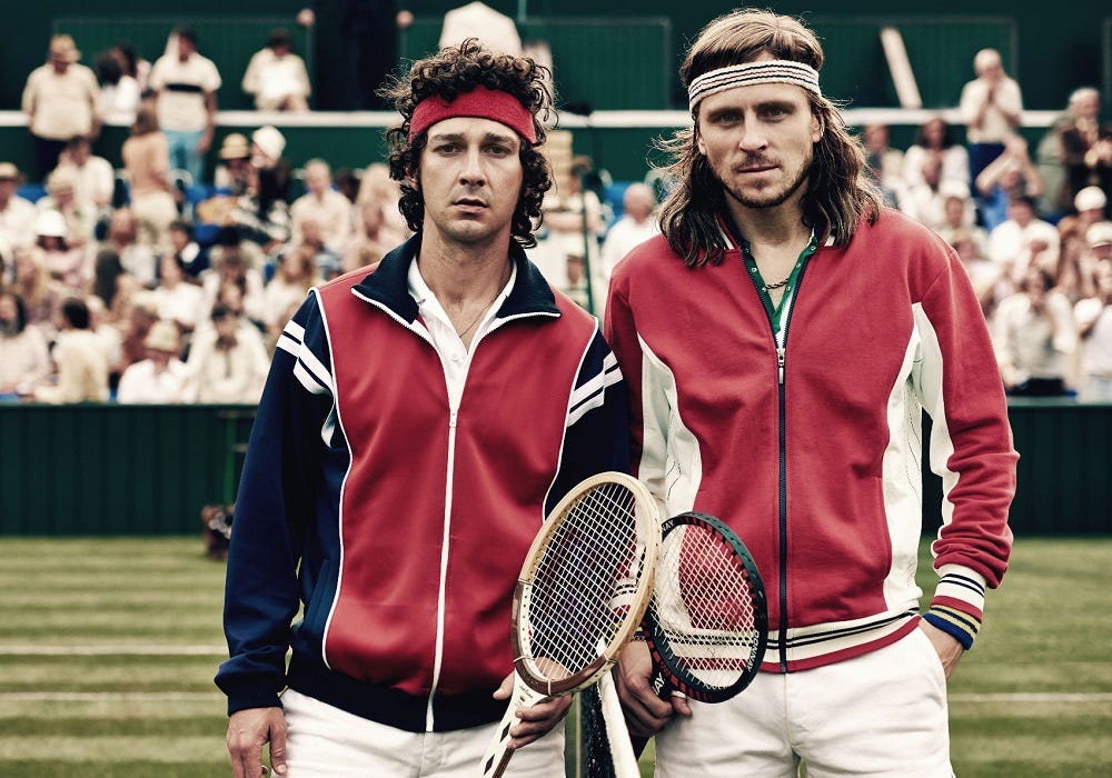 Shia LaBeouf's 'Borg' not so exciting for John McEnroe 2017 images Shia LaBeouf's 'Borg' not so exciting for John McEnroe 2017 images