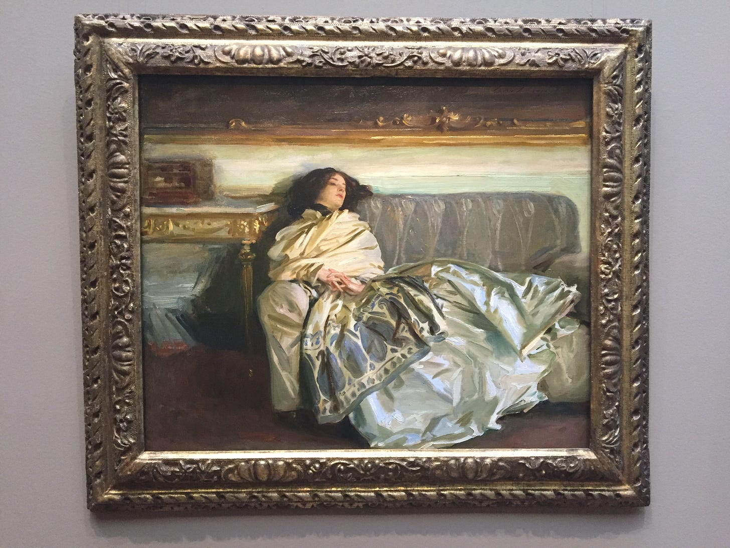 Sargent’s “Nonchaloir (Repose)” at the National Gallery of Art.