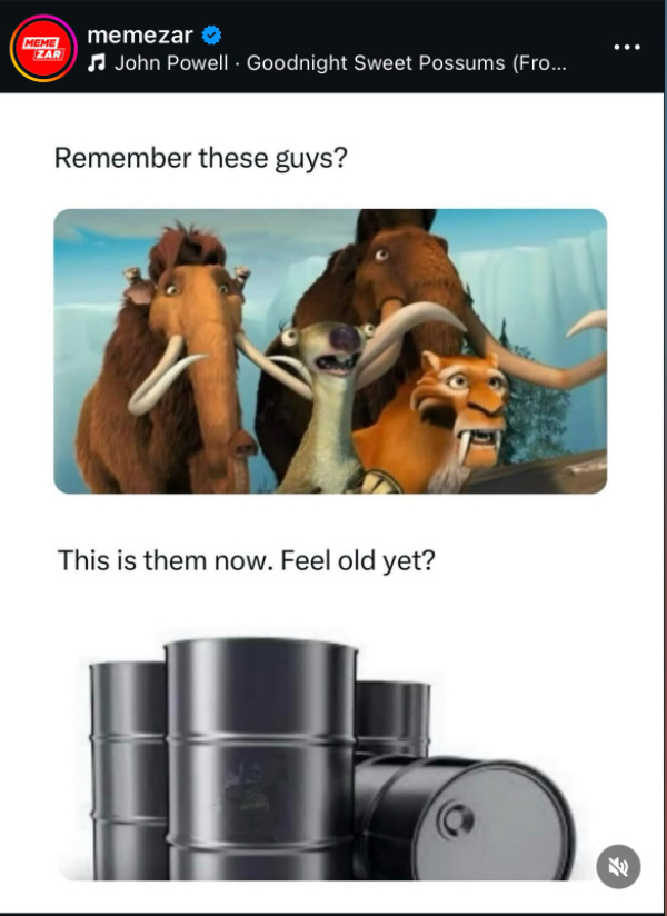 ice age oil meme ice age oil meme