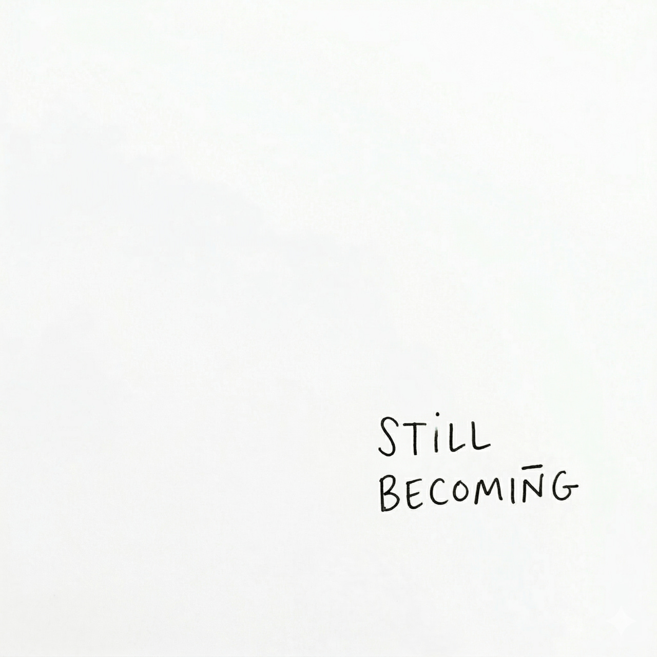 still becoming logo