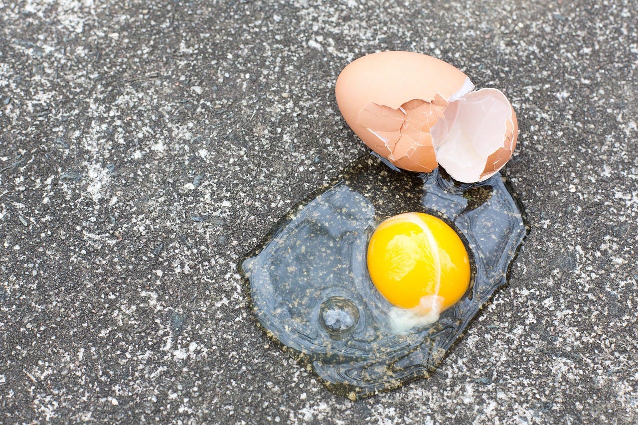A broken egg