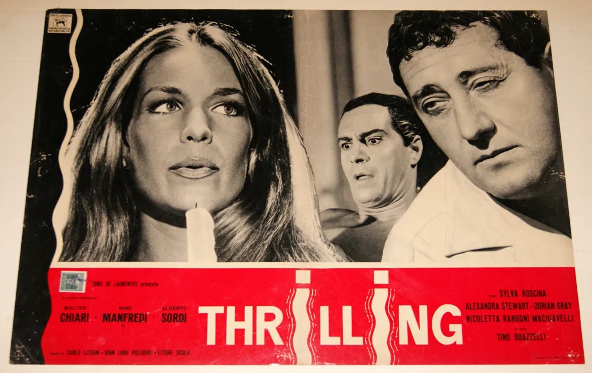Poster for the 1965 film ‘Thrilling’