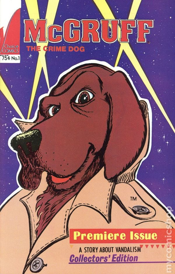 McGruff the Crime Dog (1989 Choice Comics) comic books