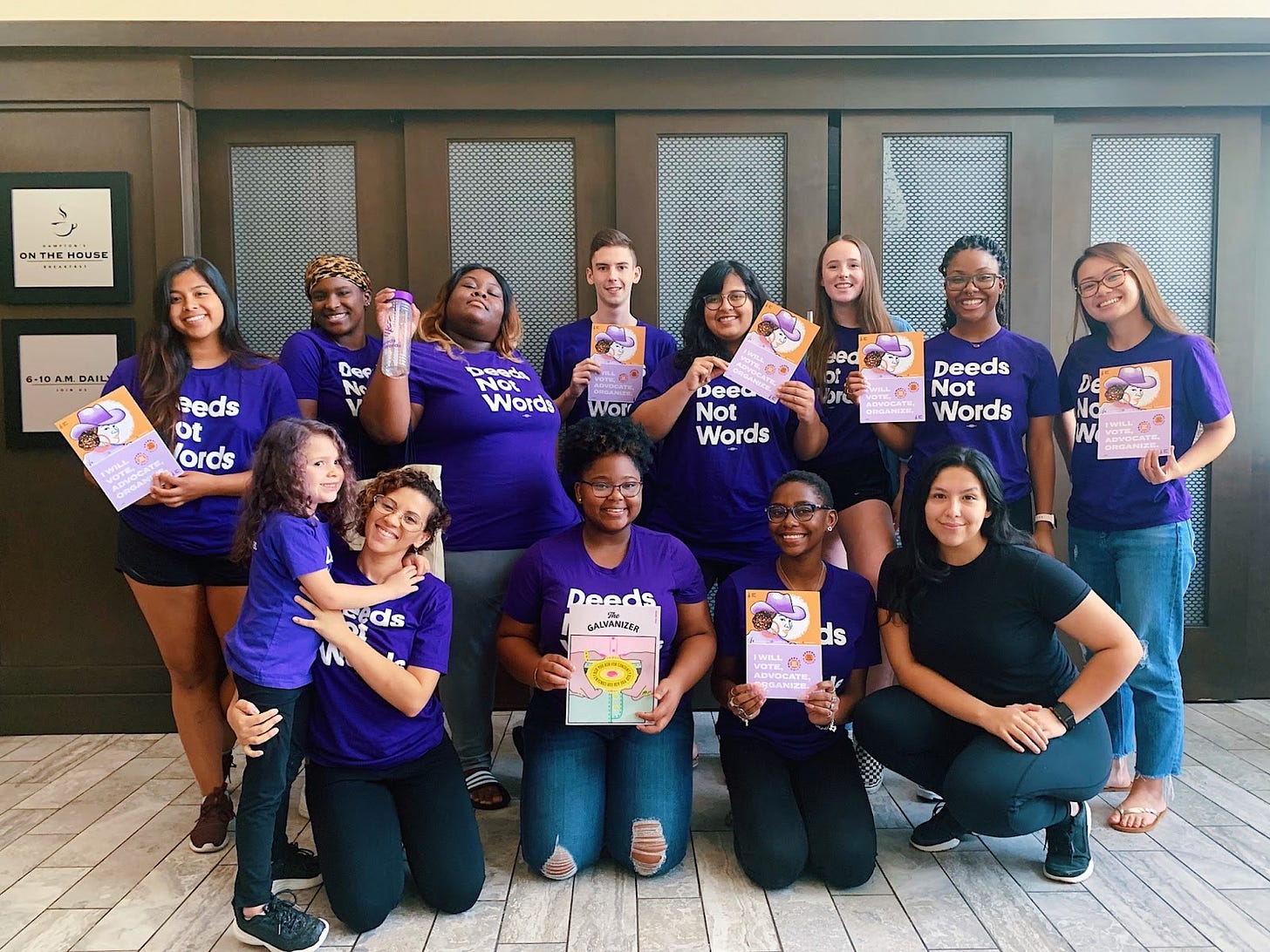 Thirteen Deeds Not Words youth advocates at the Capitol in 2019 for Youth Advocacy Day. Thirteen Deeds Not Words youth advocates at the Capitol in 2019 for Youth Advocacy Day.