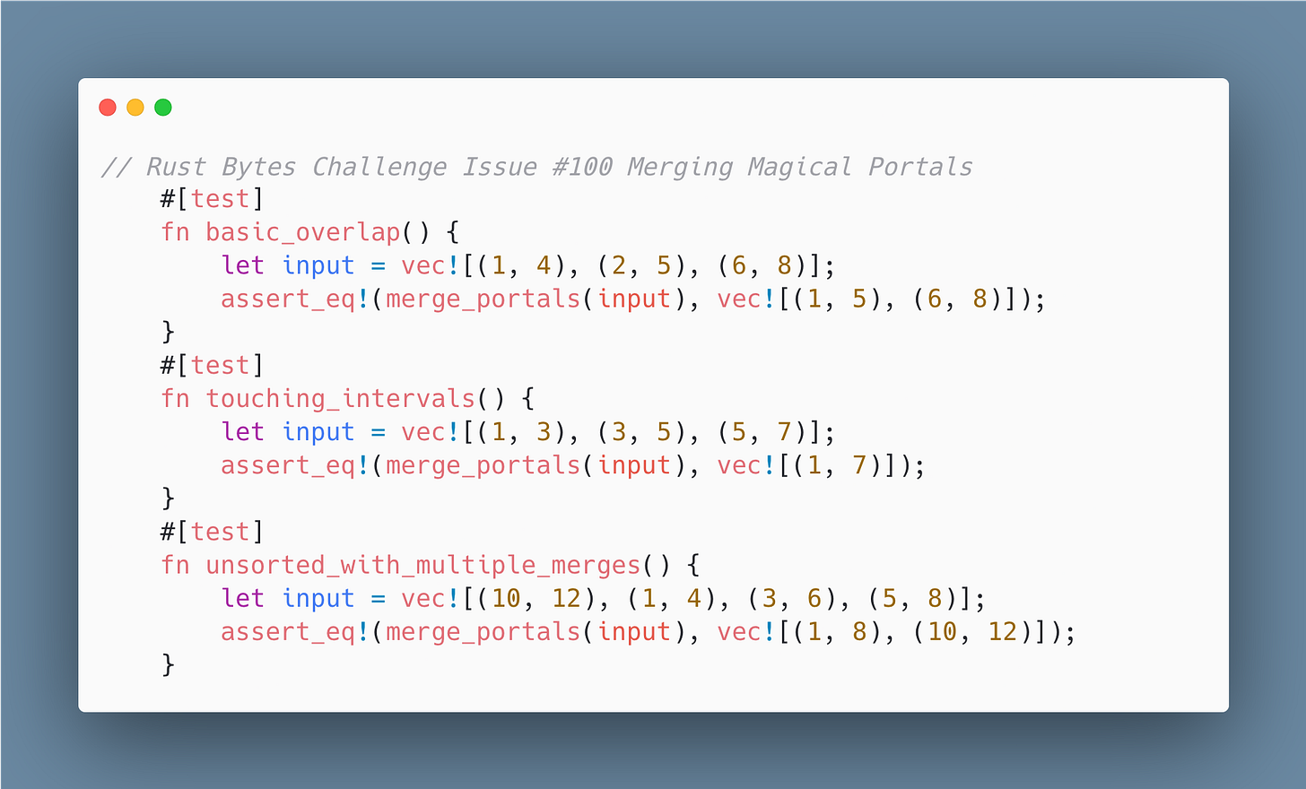 Image: Rust Bytes Challenge Issue #100 Merging Magical Portals Image: Rust Bytes Challenge Issue #100 Merging Magical Portals