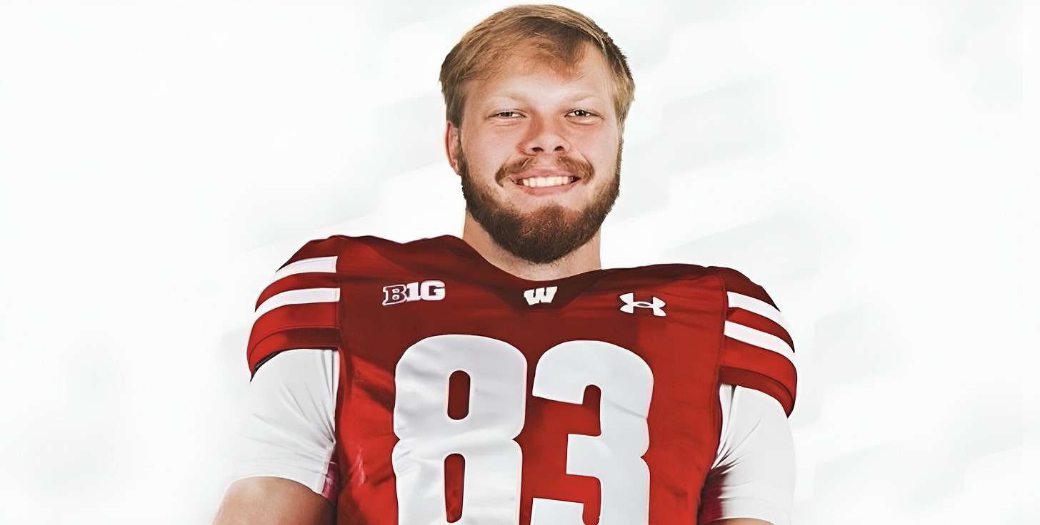 Wisconsin Badgers transfer TE Ryan Schwendeman.