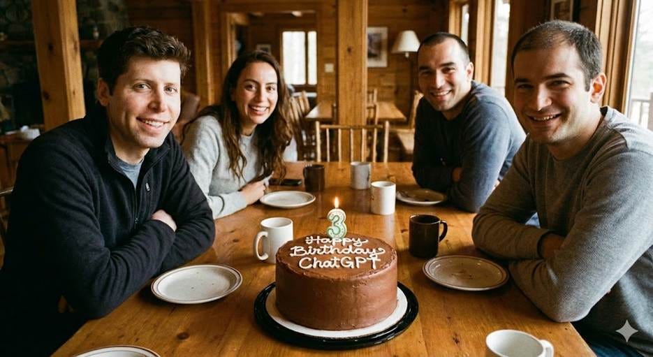 A group of people sitting around a table with a birthday cake

AI-generated content may be incorrect.