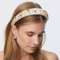 New In Bag! Alice Headband By: Lele Sadoughi Color: Cream, White, Sand Material: Velvet, 100% Coton Lele Sadoughi's Alice Headband Is Crafted Of Velvet And Showcases A White Crystal Collection. Crystal Embellishments, Puffy Headband About 1.5" L X 2.5" W X 1" H New With Black And White Lele Sadoughi Dust Bag! Bought For My Bridal Events But Never Got To Wearing It. Perfect To Pass Onto The Next 2025 Bride For Bachelorettes, Bridal Showers, Bridal Events, Wedding Events, Parties, Easter Celebrati New In Bag! Alice Headband By: Lele Sadoughi Color: Cream, White, Sand Material: Velvet, 100% Coton Lele Sadoughi's Alice Headband Is Crafted Of Velvet And Showcases A White Crystal Collection. Crystal Embellishments, Puffy Headband About 1.5" L X 2.5" W X 1" H New With Black And White Lele Sadoughi Dust Bag! Bought For My Bridal Events But Never Got To Wearing It. Perfect To Pass Onto The Next 2025 Bride For Bachelorettes, Bridal Showers, Bridal Events, Wedding Events, Parties, Easter Celebrati