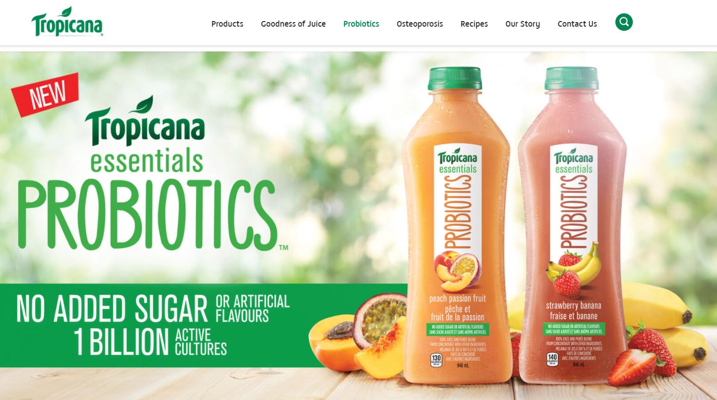 Weighty Matters: No Coke and Pepsi, Adding Fibre and Pro-Biotics Doesn ...