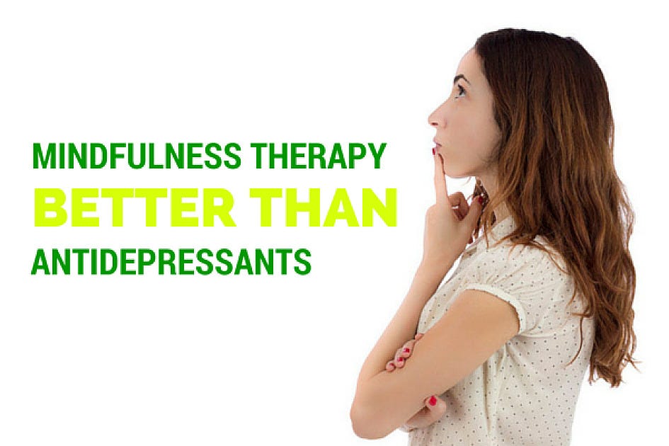 Mindfulness therapy vs antidepressants