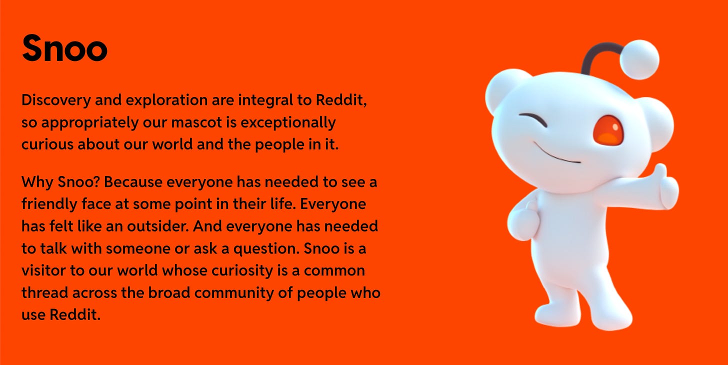 Illustration of Snoo, the Reddit mascot
