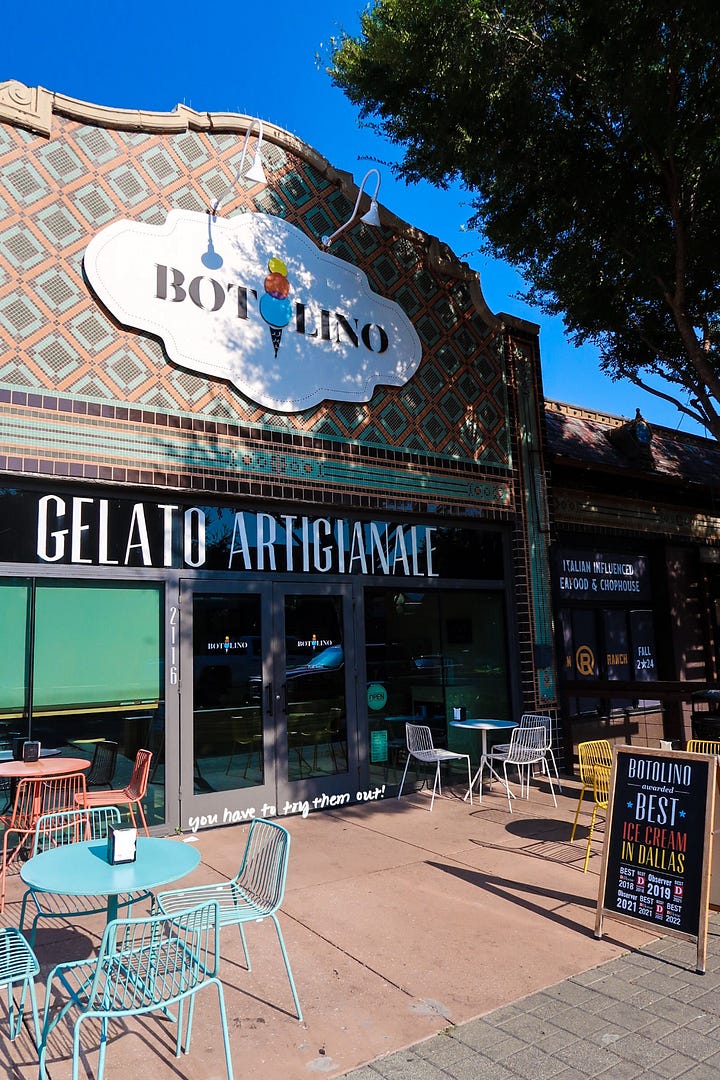 Botolino Gelato Artigianale Dallas Texas