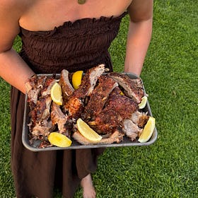 Fennel crusted ribs with *lots* of lemon