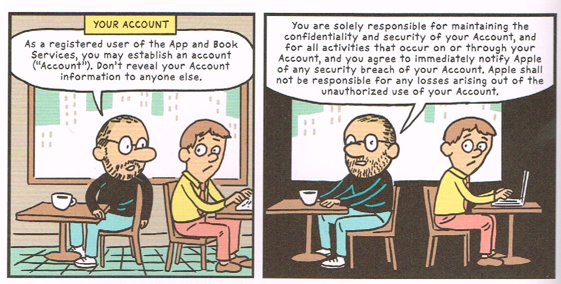 A section of a page from Terms and Conditions.