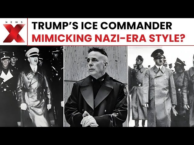 Is Trump's DHS Glorifying Nazi-Era Imagery? ICE Commander Bovino's Look  Sparks Debate | NewsX - YouTube