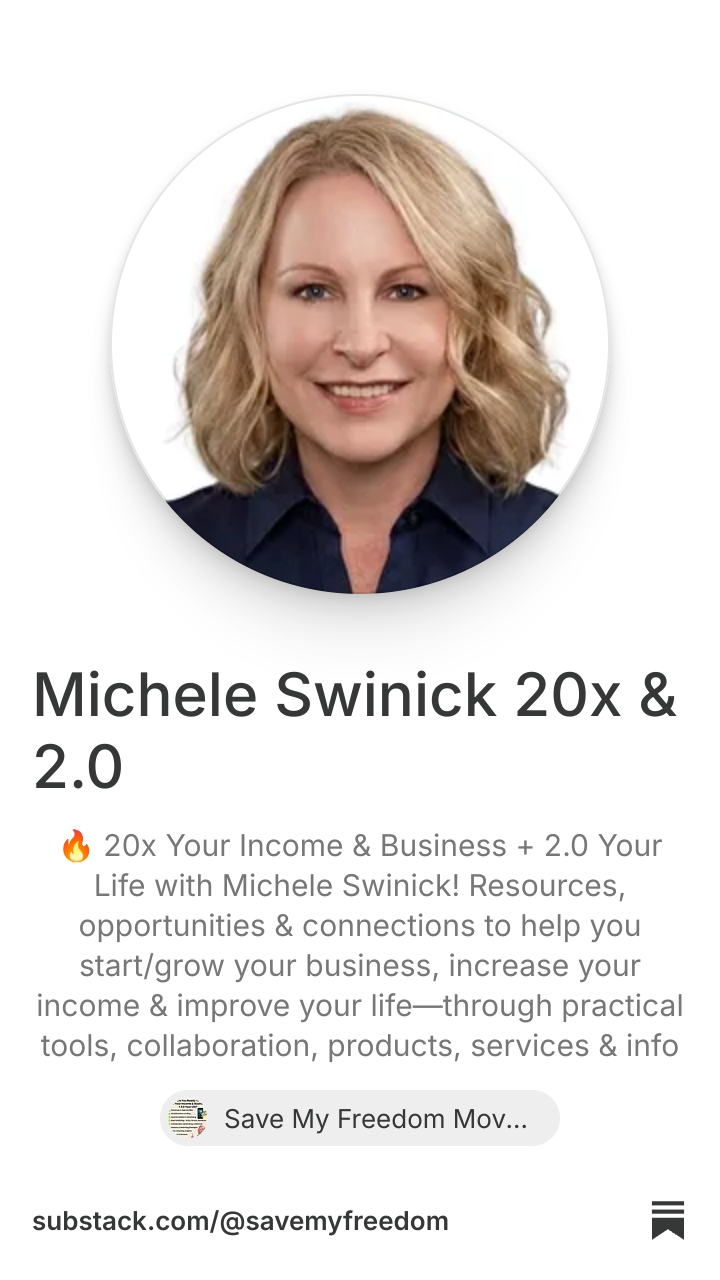 Michele Swinick 20x & 2.0 | Substack
