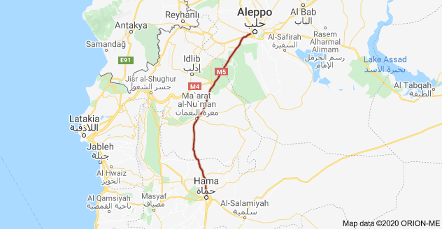 Map of M5, Syria