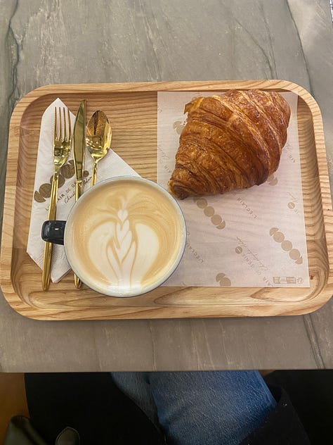 I ate amazing food in Paris.