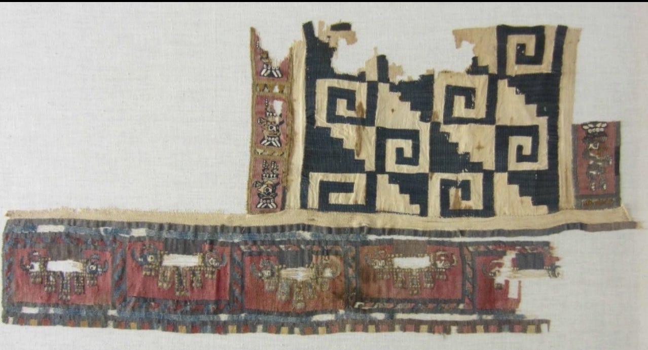 Gretzer collection, Fabric, North Coast, 1200–1400, near Lima, Peru , Ethnologisches Museum Berlin.