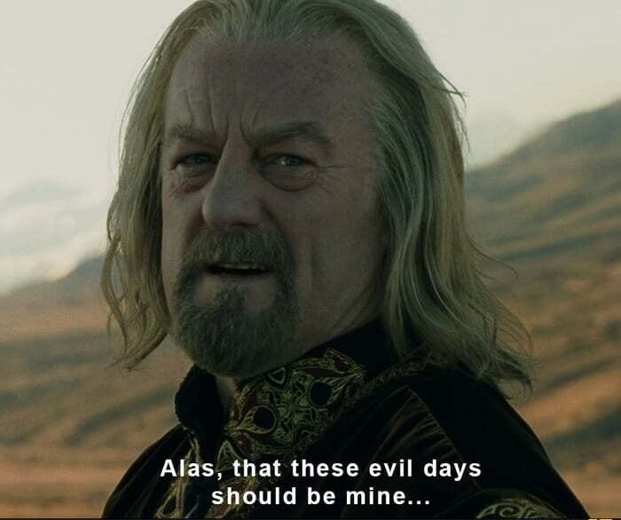 High Quality Alas, that these evil days should be mine Blank Meme Template