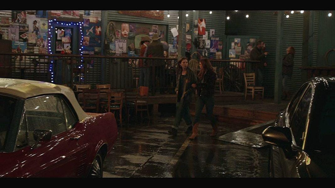 Stella inside care with Sadie hearing a gun held to her head. Stella inside care with Sadie hearing a gun held to her head.