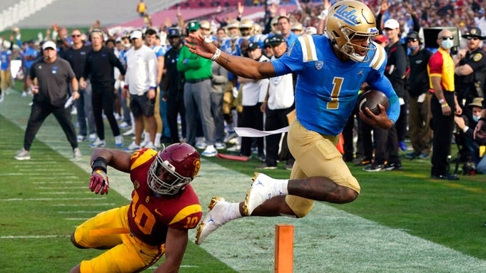 FILE - UCLA quarterback Dorian Thompson-Robinson,