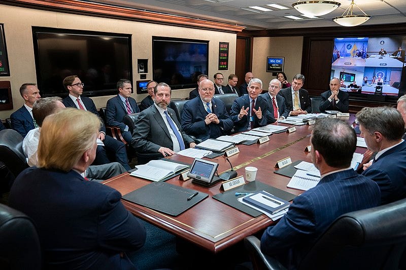 File:President Trump Addresses a Briefing on the Coronavirus (49463760243).jpg File:President Trump Addresses a Briefing on the Coronavirus (49463760243).jpg