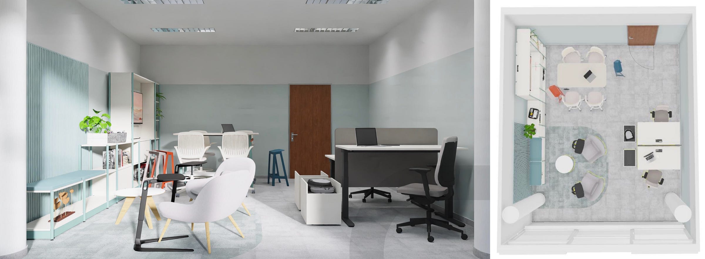 renderi coworking prostora