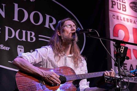 Matt Horany, Anthony Taylor, and Herman Hardin at The Iron Horse Pub