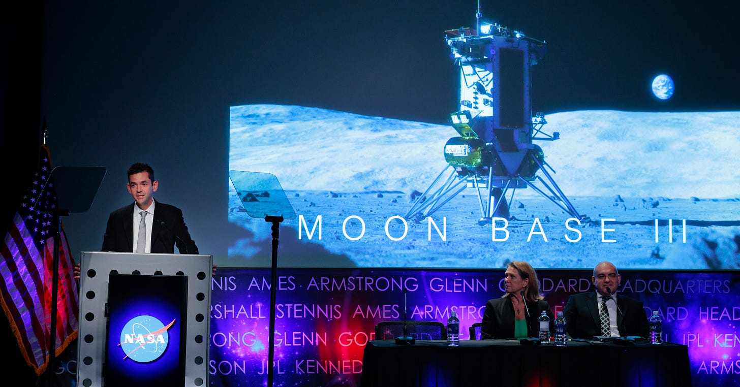 NASA lays out moon base plans with landers, buggies, and drones at the top of the list - The Boston Globe NASA lays out moon base plans with landers, buggies, and drones at the top of the list - The Boston Globe