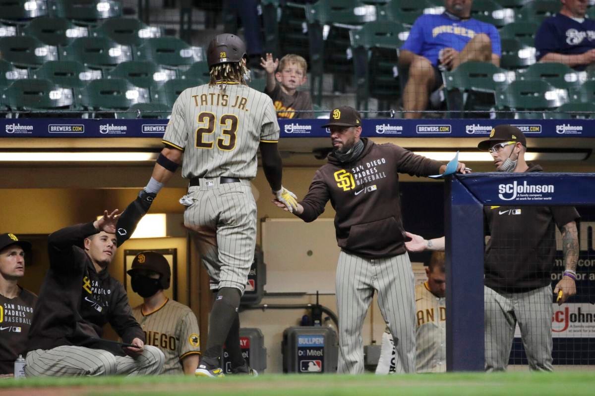 Musgrove sharp, Padres steal 6 bases in 7-1 win over Brewers | Buffalo  Sports | buffalonews.com