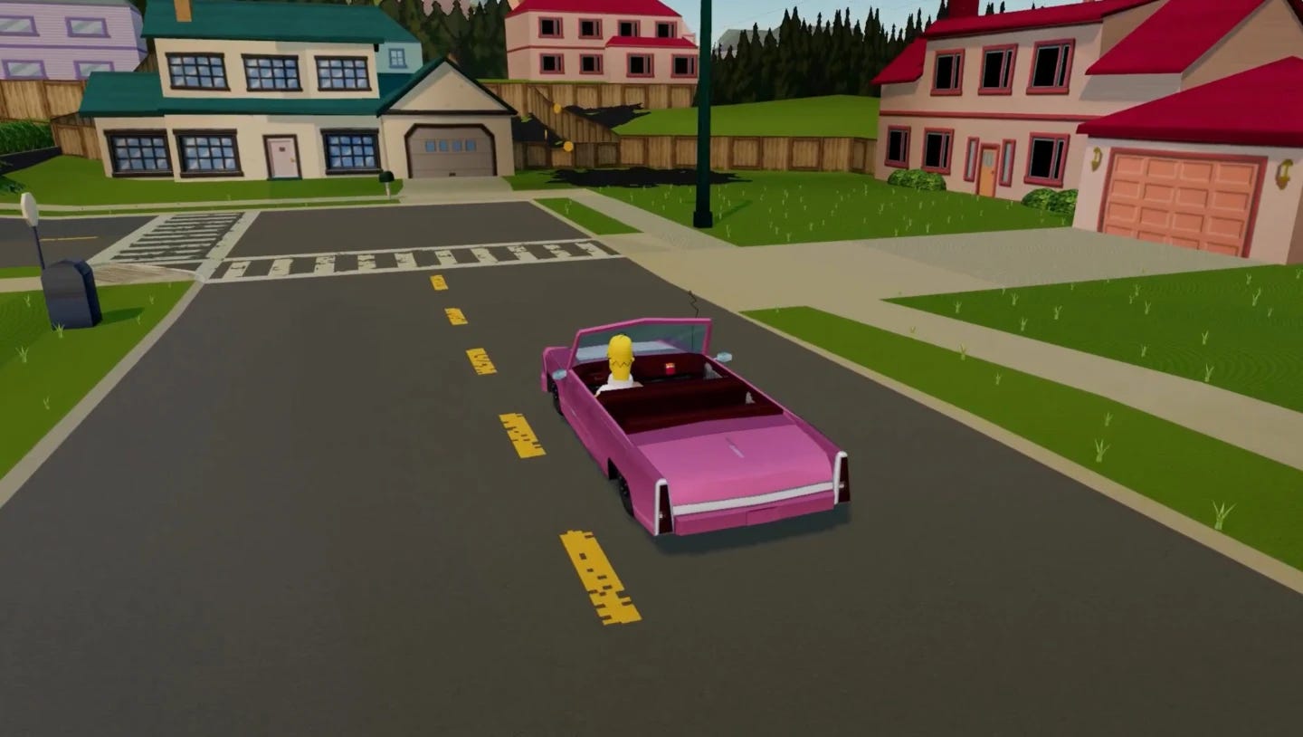 The Simpsons: Hit and Run roda no navegador