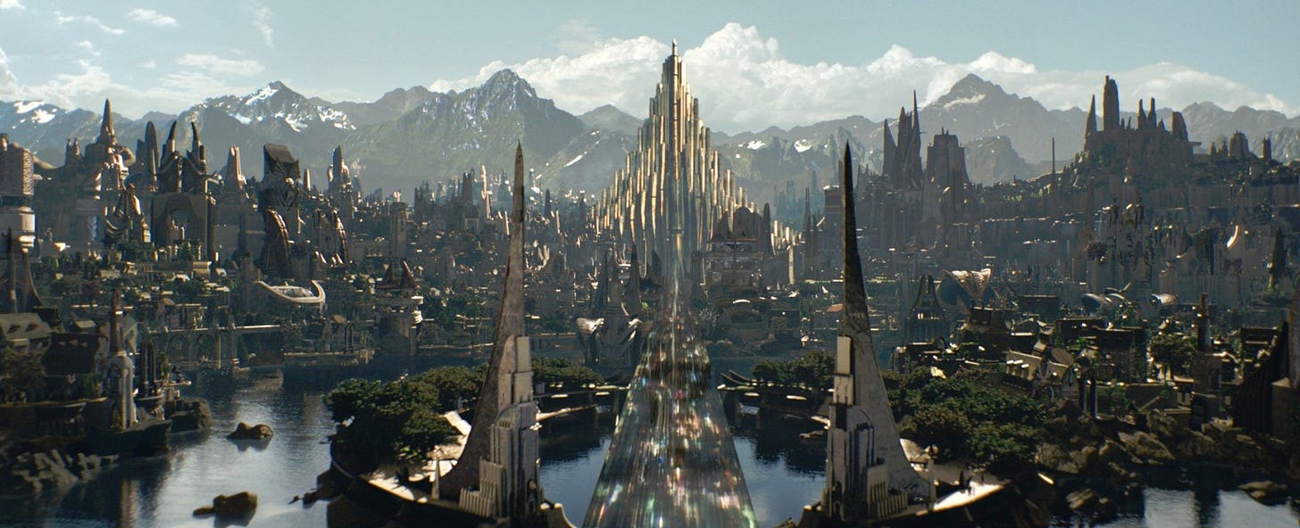 marvel cinematic universe - What's under the crystal bridge in Asgard ...