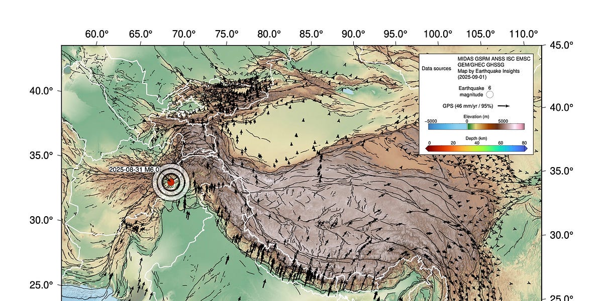 Deadly M6 earthquake strikes northeastern Afghanistan