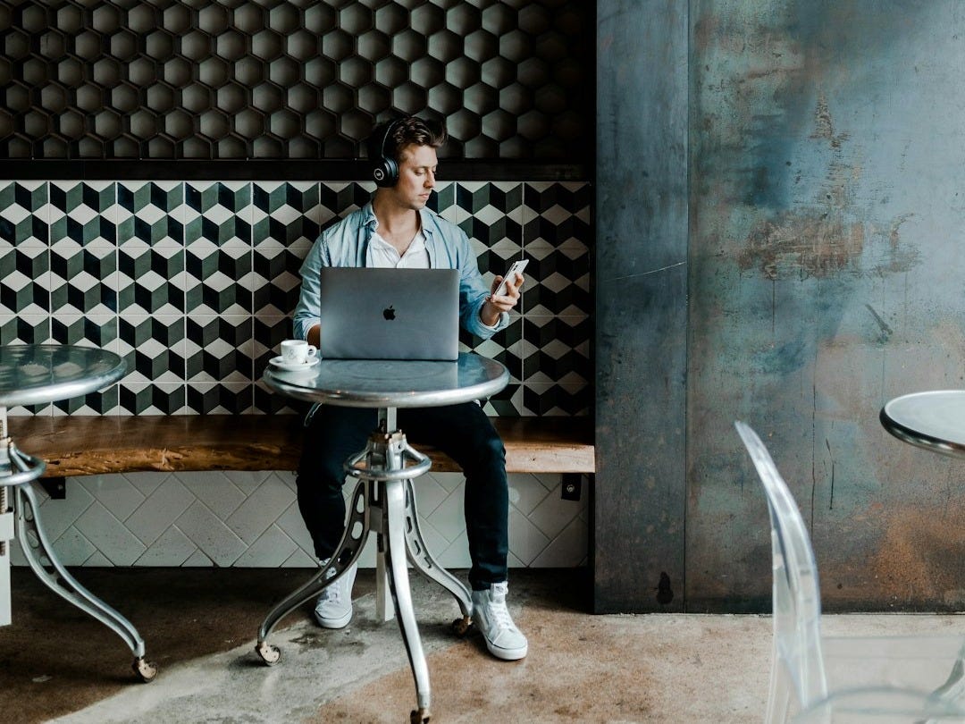 man sitting on chair