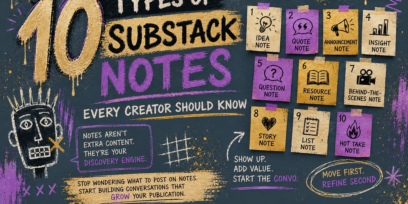 10 Types of Substack Notes Every Creator Should Know