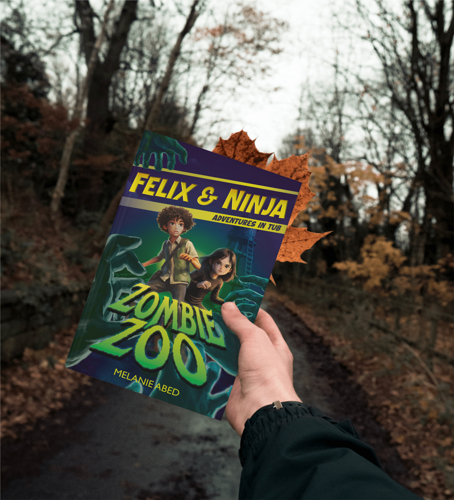 Book "Felix & Ninja Adventures in Tub: Zombie Zoo by Melanie Abed