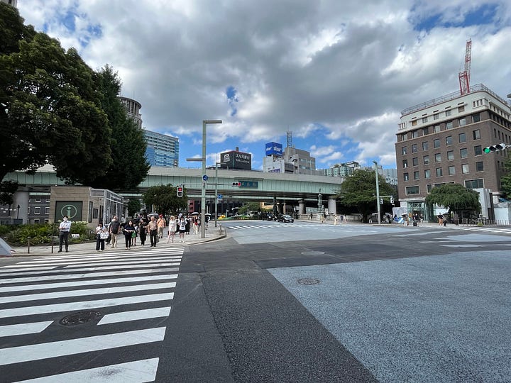 Photos of Nihonbashi Bridge area in Tokyo