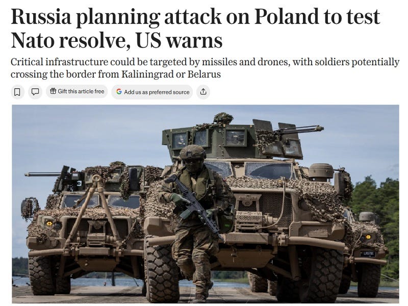 Reports of Impending Russian Provocations Against Poland are Fake News From the Deep State