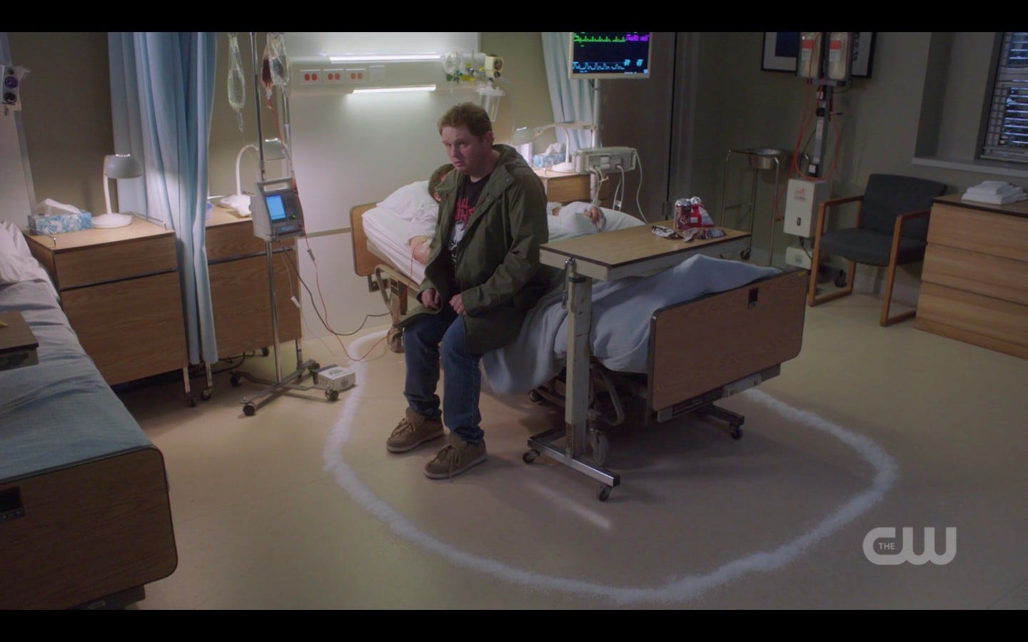 dean winchester puts dirk stuart in salt circle spn mint condition dean winchester puts dirk stuart in salt circle spn mint condition