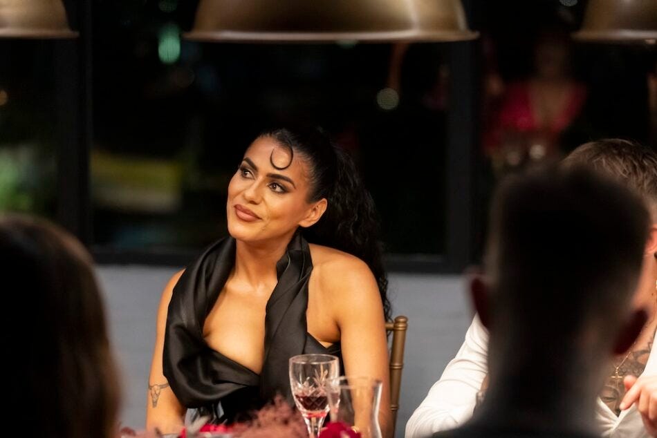 Carina at the MAFS 2025 reunion. 