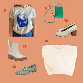 what I bought in april: sandals with arch support and a vintage clare v dupe
