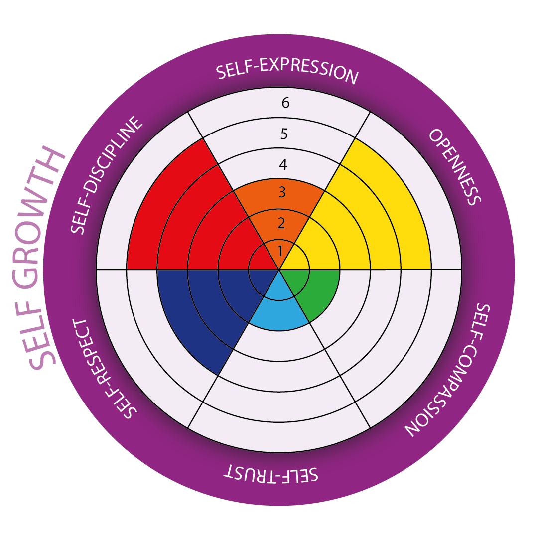 self-growth pie chart self-growth pie chart