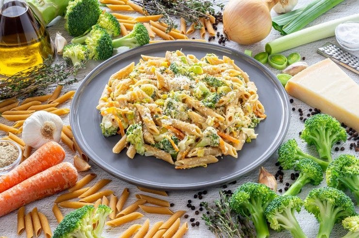 Pasta con verduras