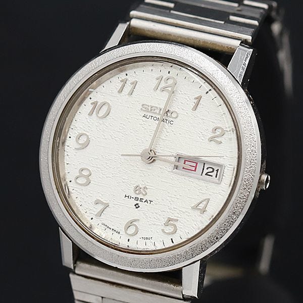 1円 AT セイコー グランドセイコー 5646-7040 ハイビート デイデイト シルバー文字盤 メンズ腕時計 KOR 1917520
