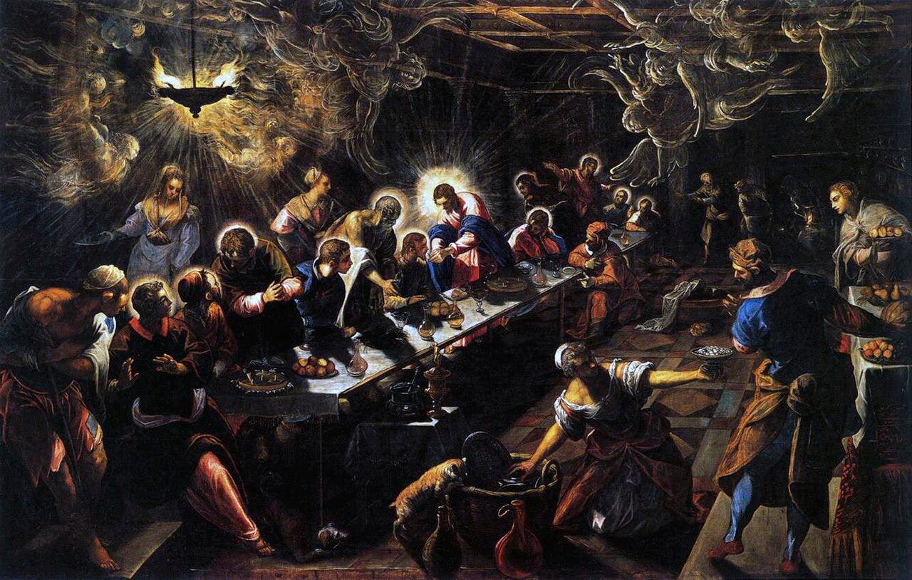 The Last Supper, Tintoretto, 1592-1594 The Last Supper, Tintoretto, 1592-1594